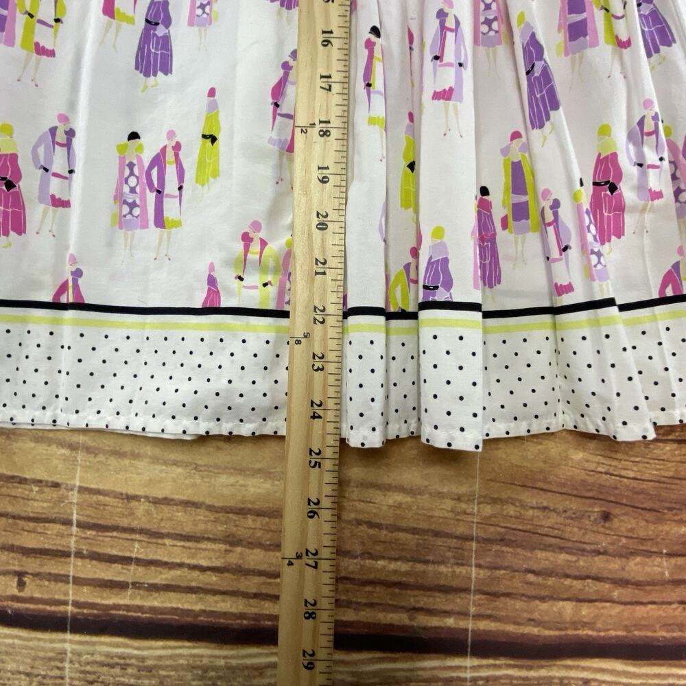 Liz Claiborne Skirt Size 16 Pleated White Barbiecore Office Siren Classy - Picture 8 of 8